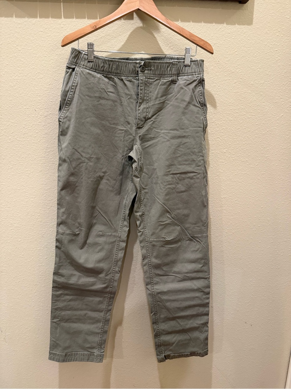 Duluth Trading Co. Olive Stretch Chinos